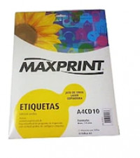 ETIQUETA A4CD10 P/ CD 10 FLS MAXPRINT