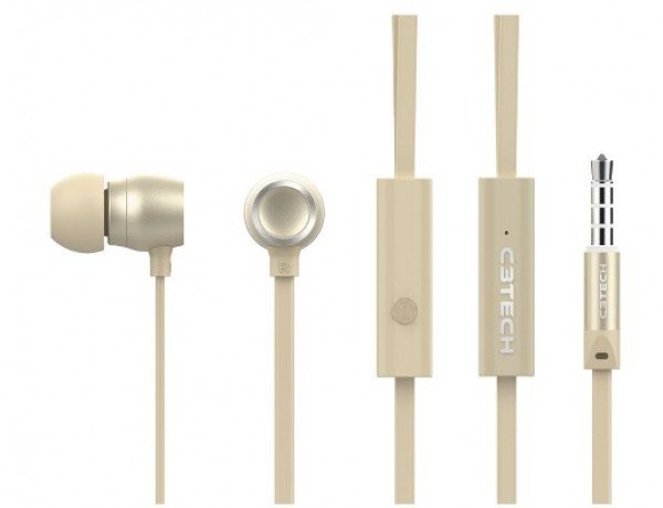FONE DE OUVIDO INTRA SPIRIT EP-104 DOURADO
