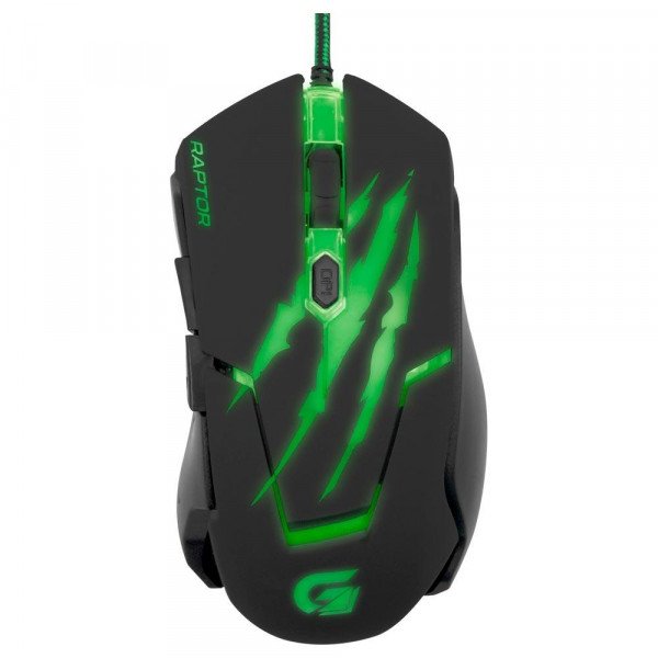MOUSE GAMER FORTREK RAPTOR SERIES USB 6 BOTÕES 3200DPI OM801 - 60839