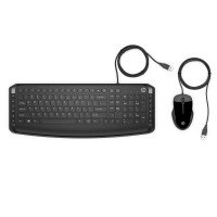 TECLADO E MOUSE HP PAVILION 200 USB, 1600 DPI, PRETO - 9DF28AA