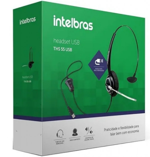 HEADSET THS 55 USB INTELBRAS