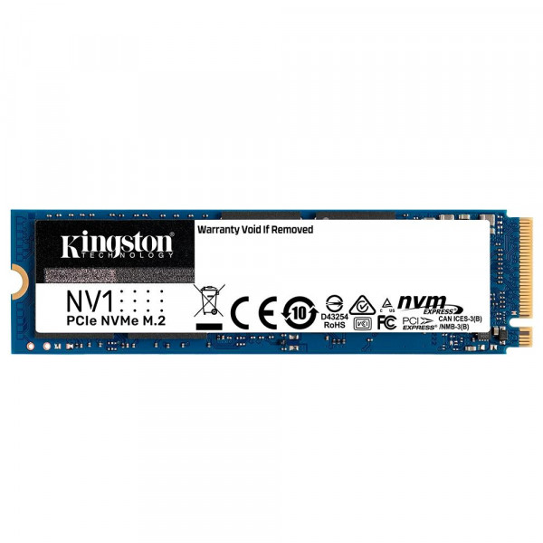 SSD KINGSTON NV1 1 TB, M.2 2280 NVME, LEITURA: 2100MB/S E GRAVAÇÃO: 1700MB/S - SNVS/1000G